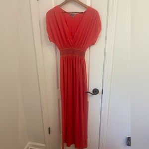 Coral Maxi Dress, size Small